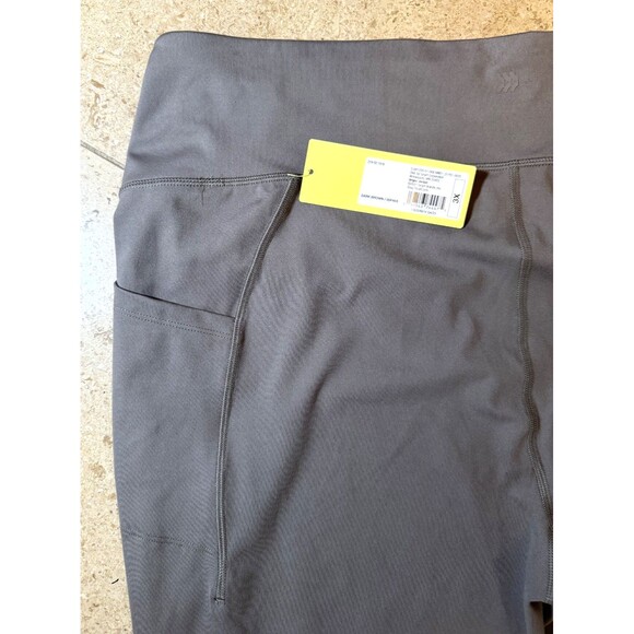 All In Motion Everyday Soft Style High-Rise 7/8 Leggings Pockets Taupe 3X NEW - Picture 7 of 12